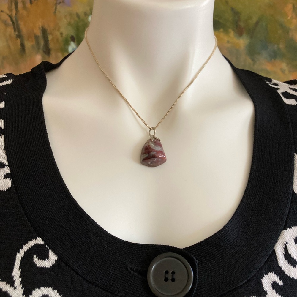 J. C. Hook Poppy Jasper Pendant Necklace View 5